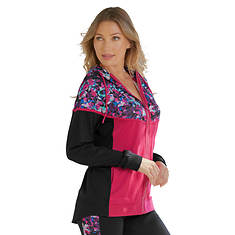 Vevo Active™ Women's Colorblock Hooded Jacket