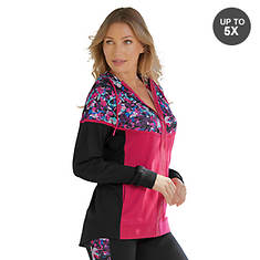 Vevo Active™ Women's Colorblock Hooded Jacket