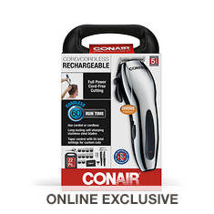 Conair 22Pc Chrome Haircut Kit-Rechargable