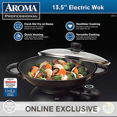 Aroma 5-Quart Electric Wok