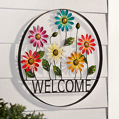 21.5" Metal Welcome Wall Decoration