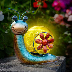 Solar Snail Lighted Decoration