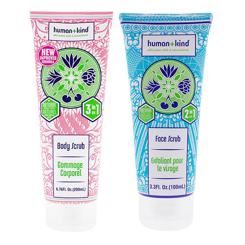 Human+Kind Body and Face Scrub Kit