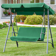 2-Seat Patio Swing with Canopy