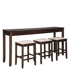 Signature Design by Ashley Rokane Table and Stools