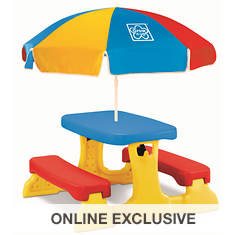 Qwikfold Picnic Table with Umbrella