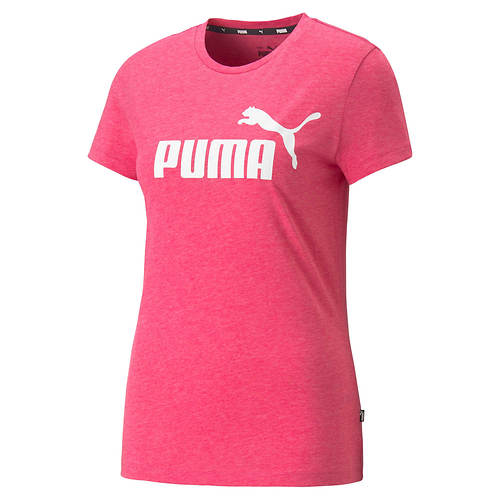 Notorious Testify void PUMA Women's Essentials Logo Heather Tee | FREE Shipping at ShoeMall.com