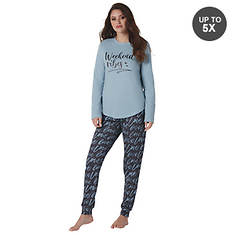 K Jordan Graphic Print Pajama Set