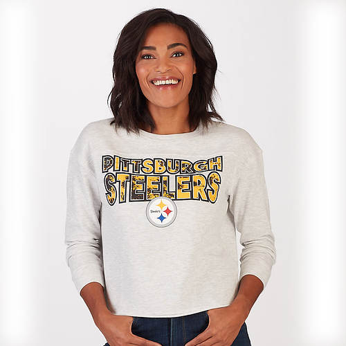 NFL Women's Crossfield French Terry Long-Sleeved Crew Neck