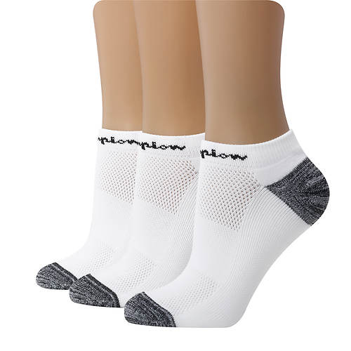 Champion® Women's Embroidered Logo Low-Cut Socks 3-Pack