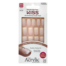 KISS Revolutionary Acrylic Nails Medium Length - 28-Count