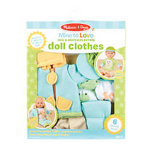 Melissa & Doug Mine To Love Mix & Match Playtime Doll Clothes