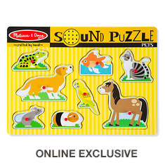 Melissa & Doug 8-Piece Sound Puzzle - Zoo Animals
