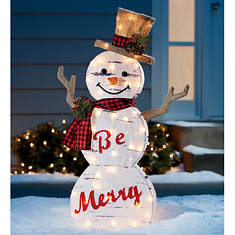 37" Be Merry Snowman