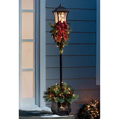 5' Lighted Lamp Post Topiary