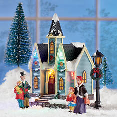 6-pc. Miniature Christmas Village Church Set
