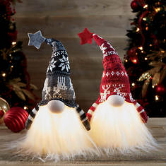 11" Plush Holiday Gnome Set