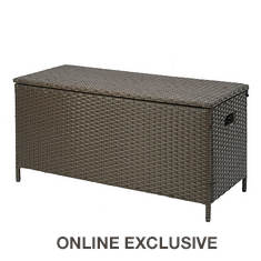 National Outdoor Living All-Weather Wicker Storage Box
