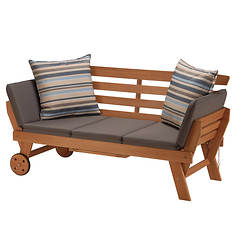 National Outdoor Living Eucalyptus Grandis Patio Daybed