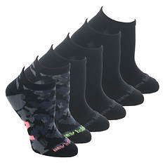 New Balance Women's Low Cut Athletic Camo Socks 6-Pack