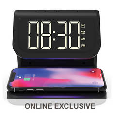 SuperSonic UV Wireless Charger Alarm Clock