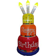 Fraser Hill 6' Inflatable 3-Tier Birthday Cake 