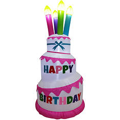 Fraser Hill 6' Inflatable Birthday Cake