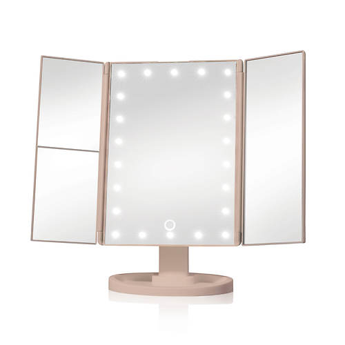 LED Tri-Fold Makeup Mirror