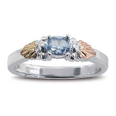 Black Hills Gold Aquamarine Ring