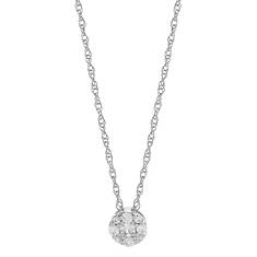 10K Diamond Pendant Necklace