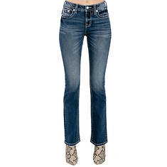 Miss Me Women's M5082SB112 Wings Embellished Slim Bootcut Jeans