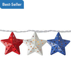 Northlight 4th of July 10-Count Star String Lights