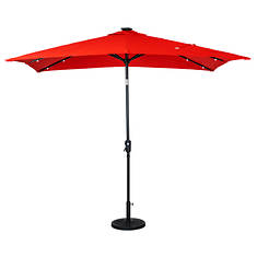 Sunray 9'x7' Rectangular Solar Light Umbrella