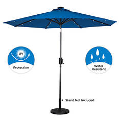 Sunray 9' Round Solar Light Umbrella