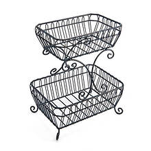 Gourmet Basics French Countryside 2 Tier Basket