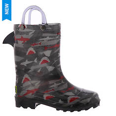Western Chief Shark Lighted PVC Rain Boot (Boys' Infant-Toddler-Youth)