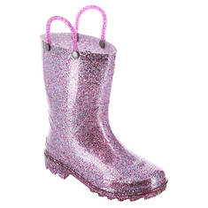 Western Chief Glitter PVC Lighted Rain Boot (Girls' Infant-Toddler-Youth)