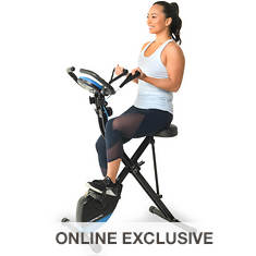 Exerpeutic Folding Upright Bike with Bluetooth