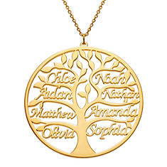 Family Name Tree Necklace