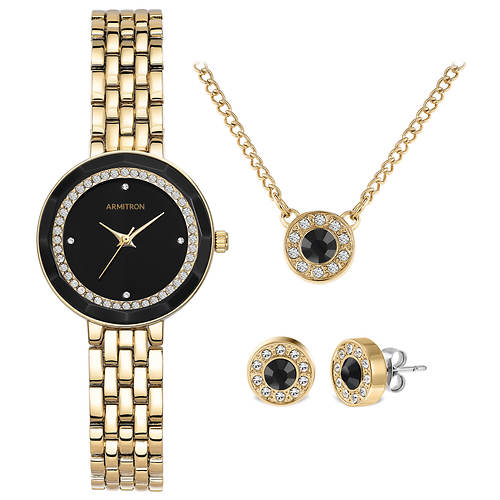 Armitron Women's Crystal Accent Watch and Jewelry Set