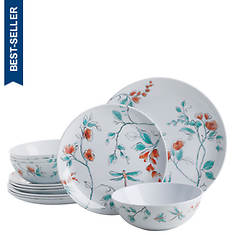 Martha Stewart Sugarfield 12-Piece Dinnerware Set