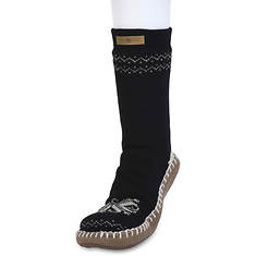 GaaHuu Cuffed Pattern Knit Slipper Socks (Women's)