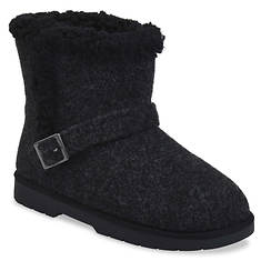 GaaHuu Faux Wool Ankle Boot With Buckle (Women's)