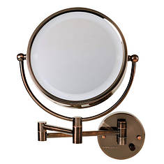 Ovente 8.5" Wall-Mounted LED Vanity Makeup Mirror 