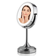 Ovente 7" Table Top LED Makeup Vanity Mirror