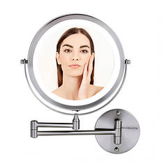 Ovente 8.5" Wall-Mounted Double-Sided Vanity Makeup Mirror