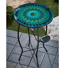 Outdoor Solar Garden Table