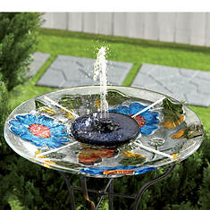 Solar-Powered Color-Changing Fountain Light
