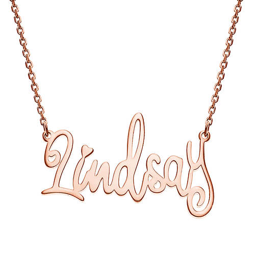 Custom Personalization Solutions Fancy Script Name Necklace