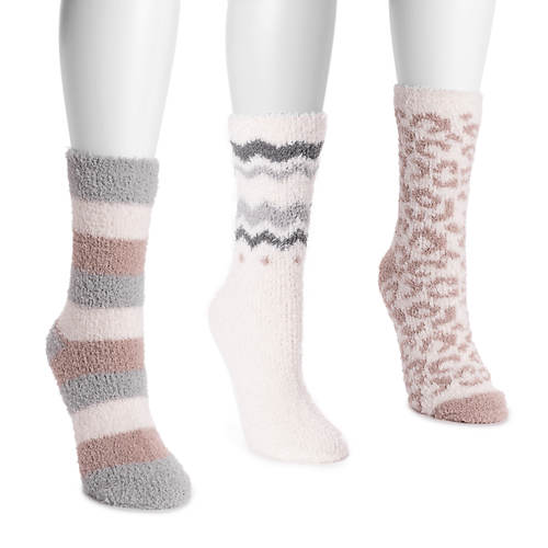 MUK LUKS 3-Pack Cozy Holiday Socks